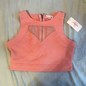 Peach Bandage Crop Top